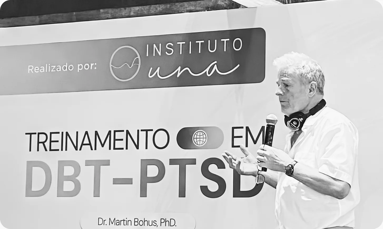 Prof. Martin Bohus em treinamento do Instituto UNA